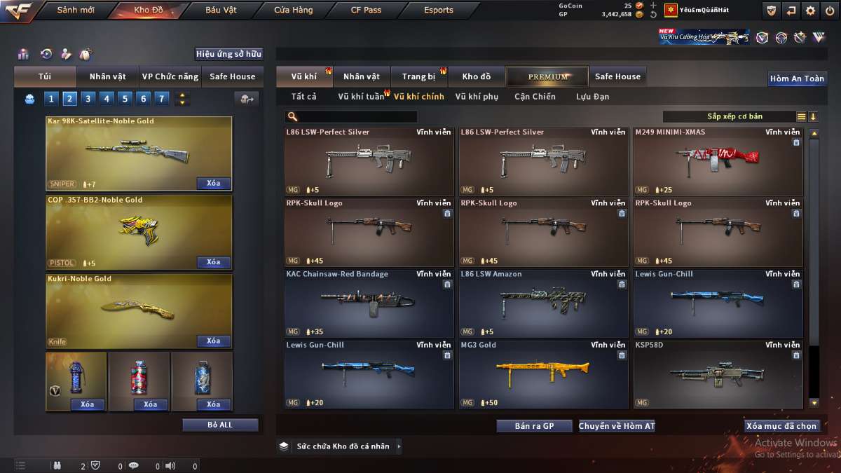 shop acc cf uy tin gia re